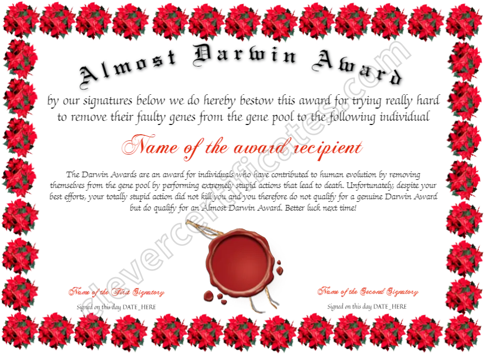 Certificate preview