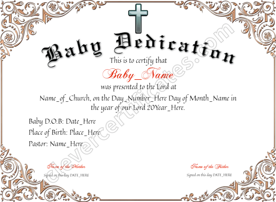 Certificate preview