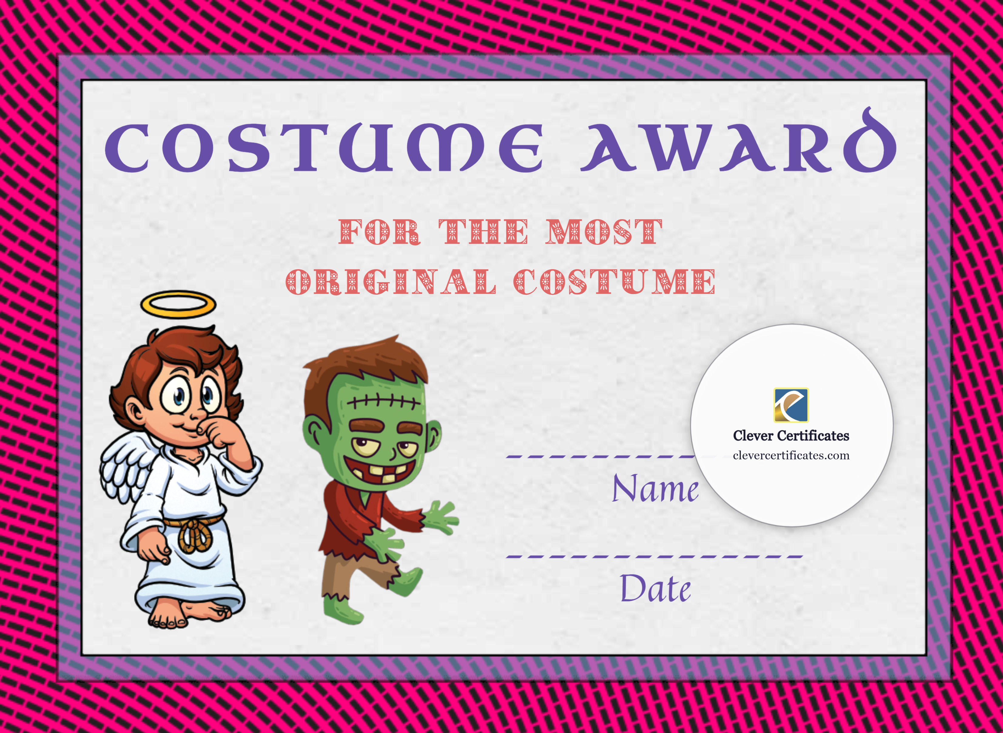 Certificate preview