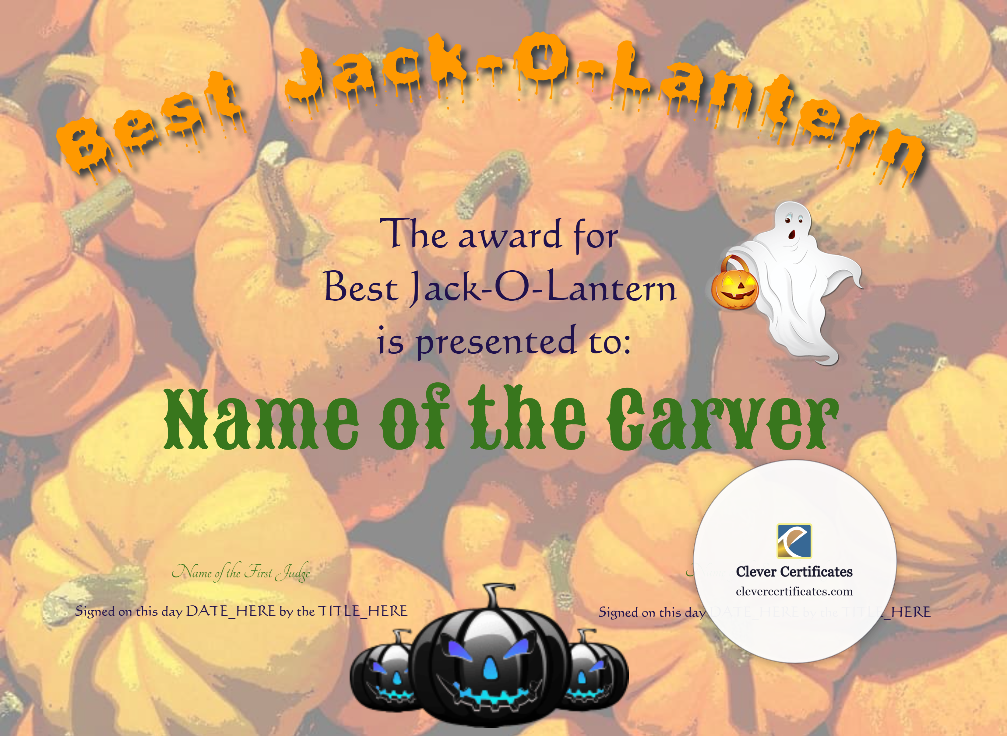Certificate preview