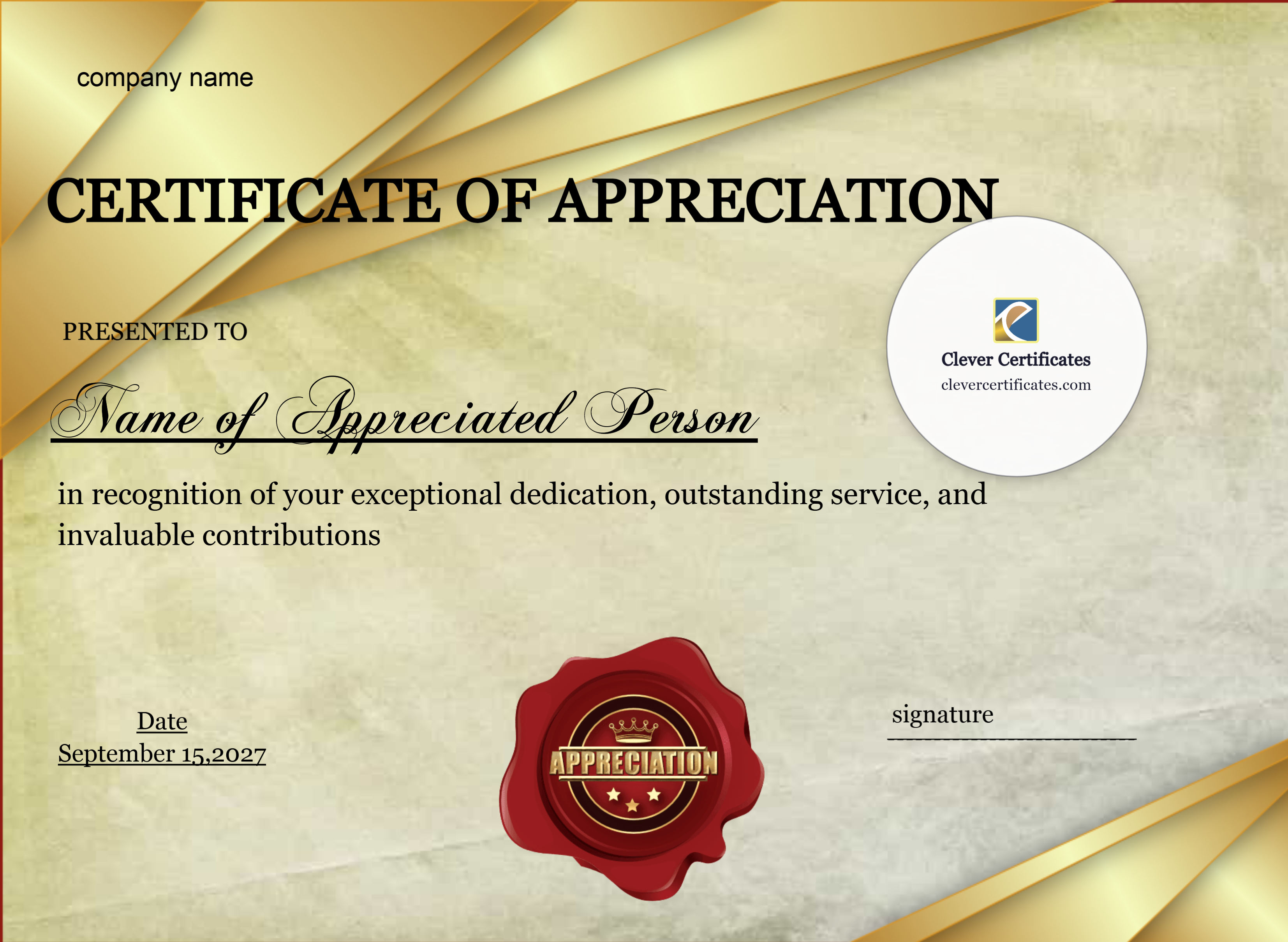 Certificate preview