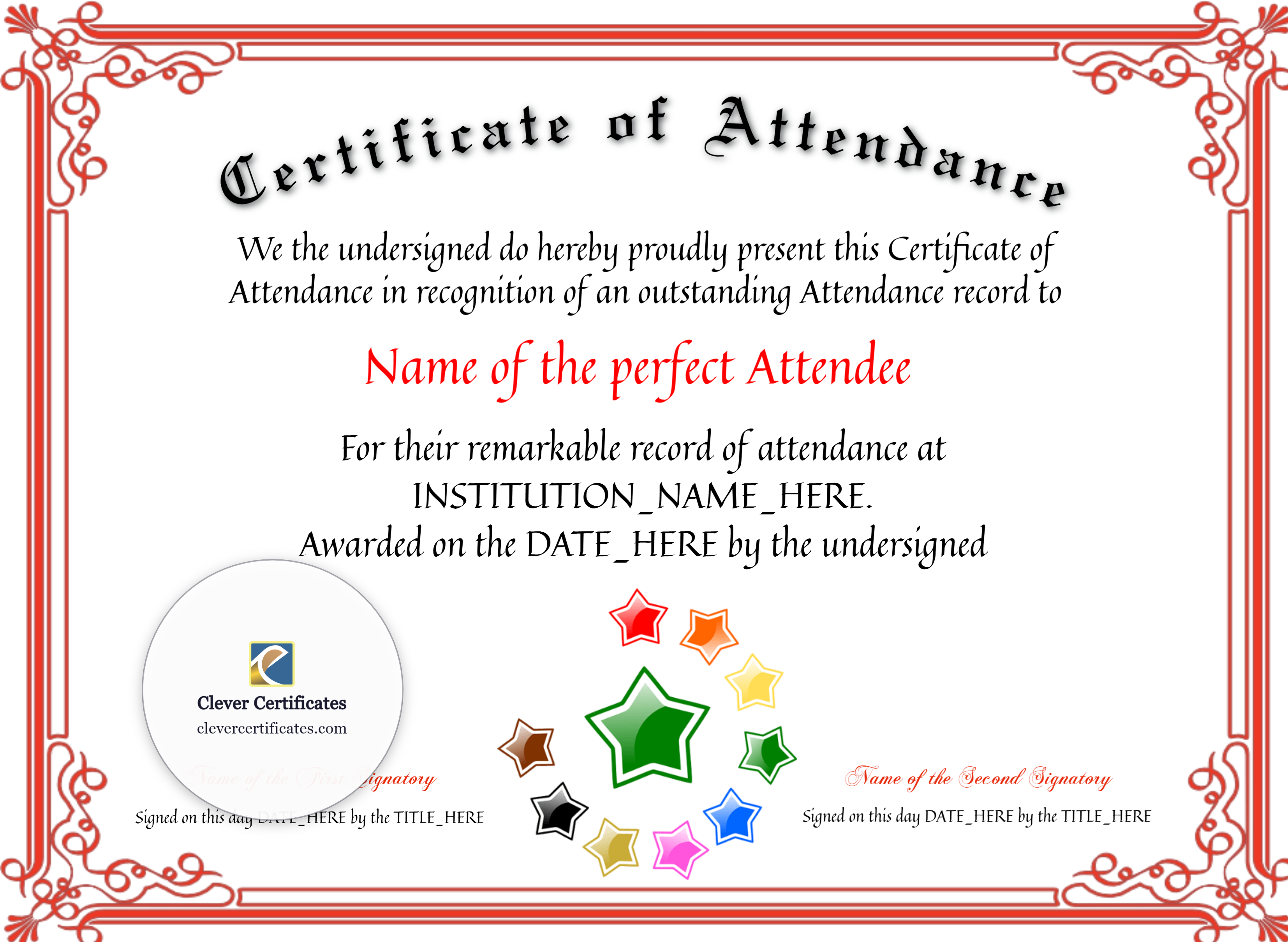 Certificate preview