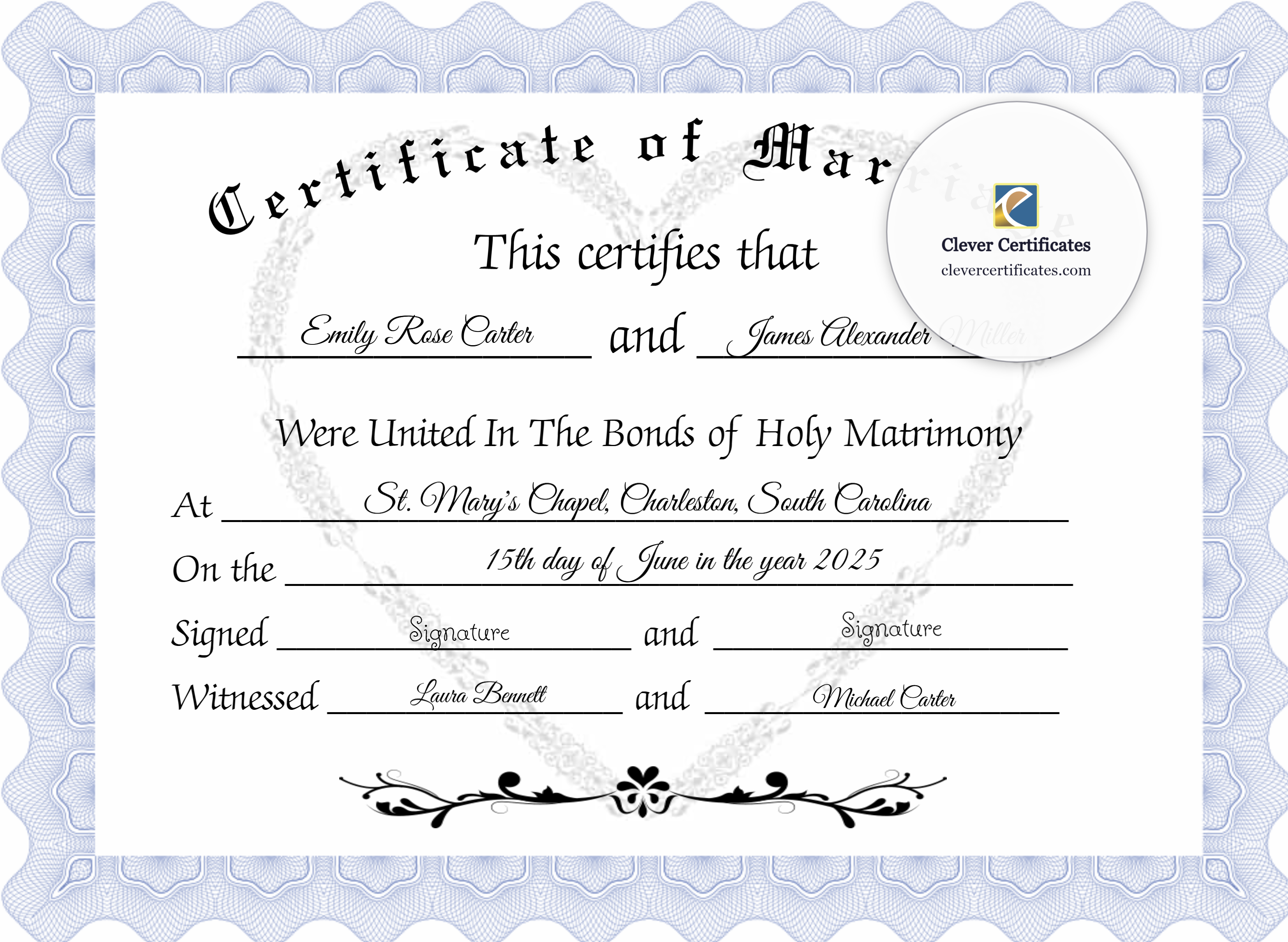 Certificate preview