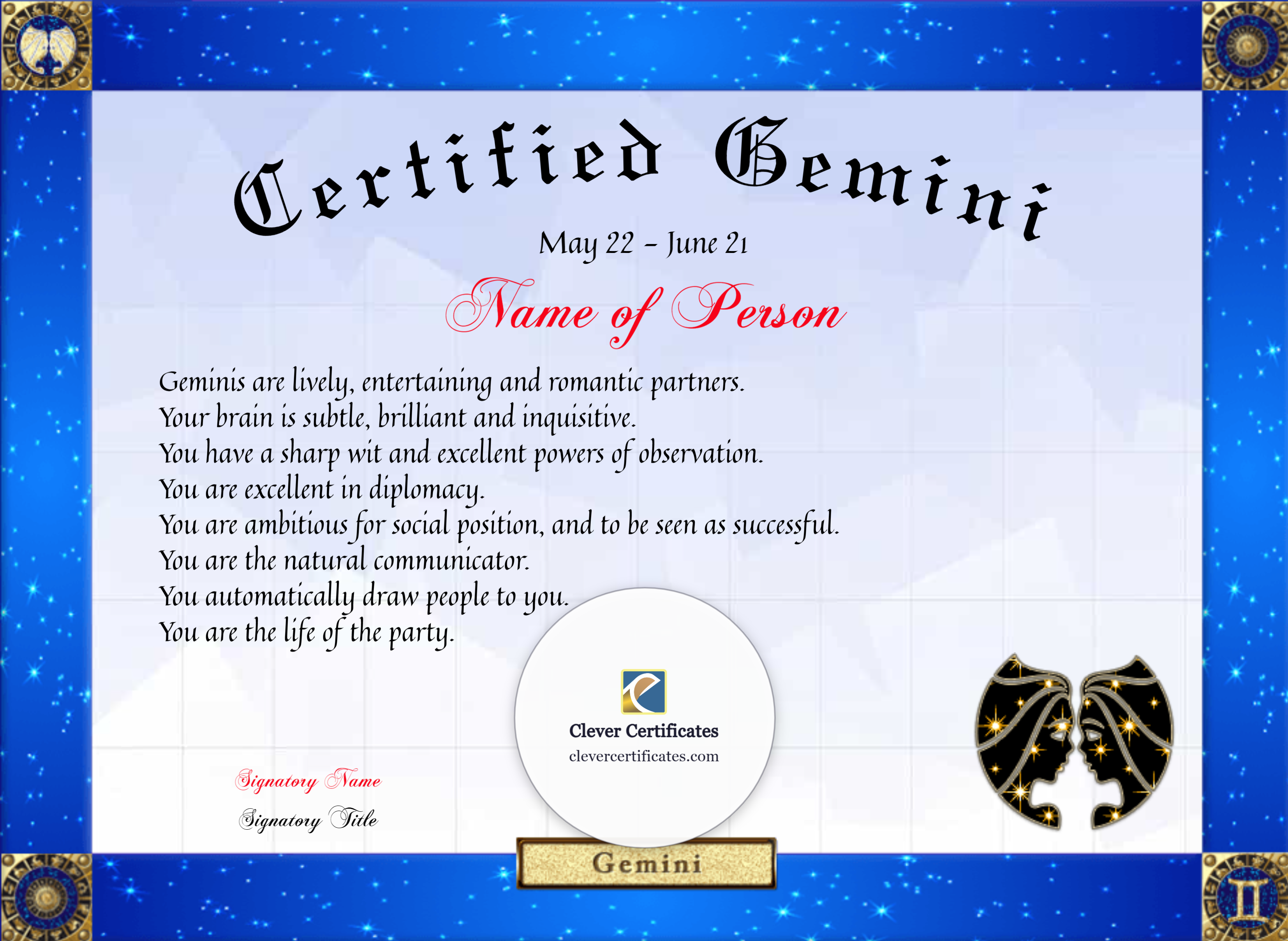 Certificate preview