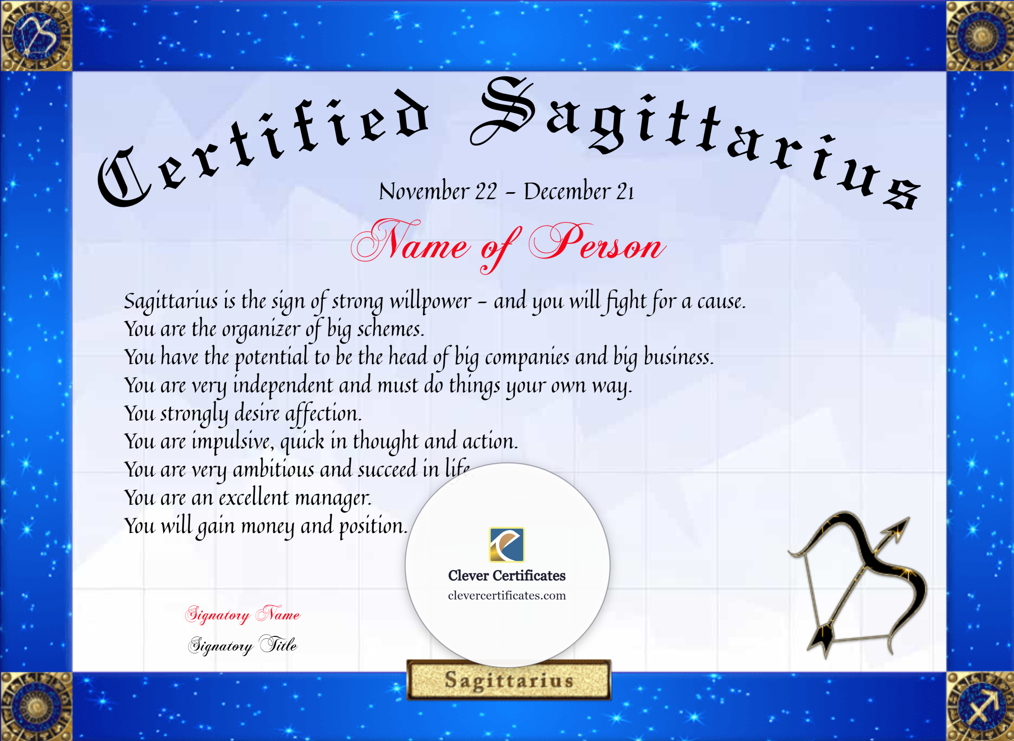 Certificate preview