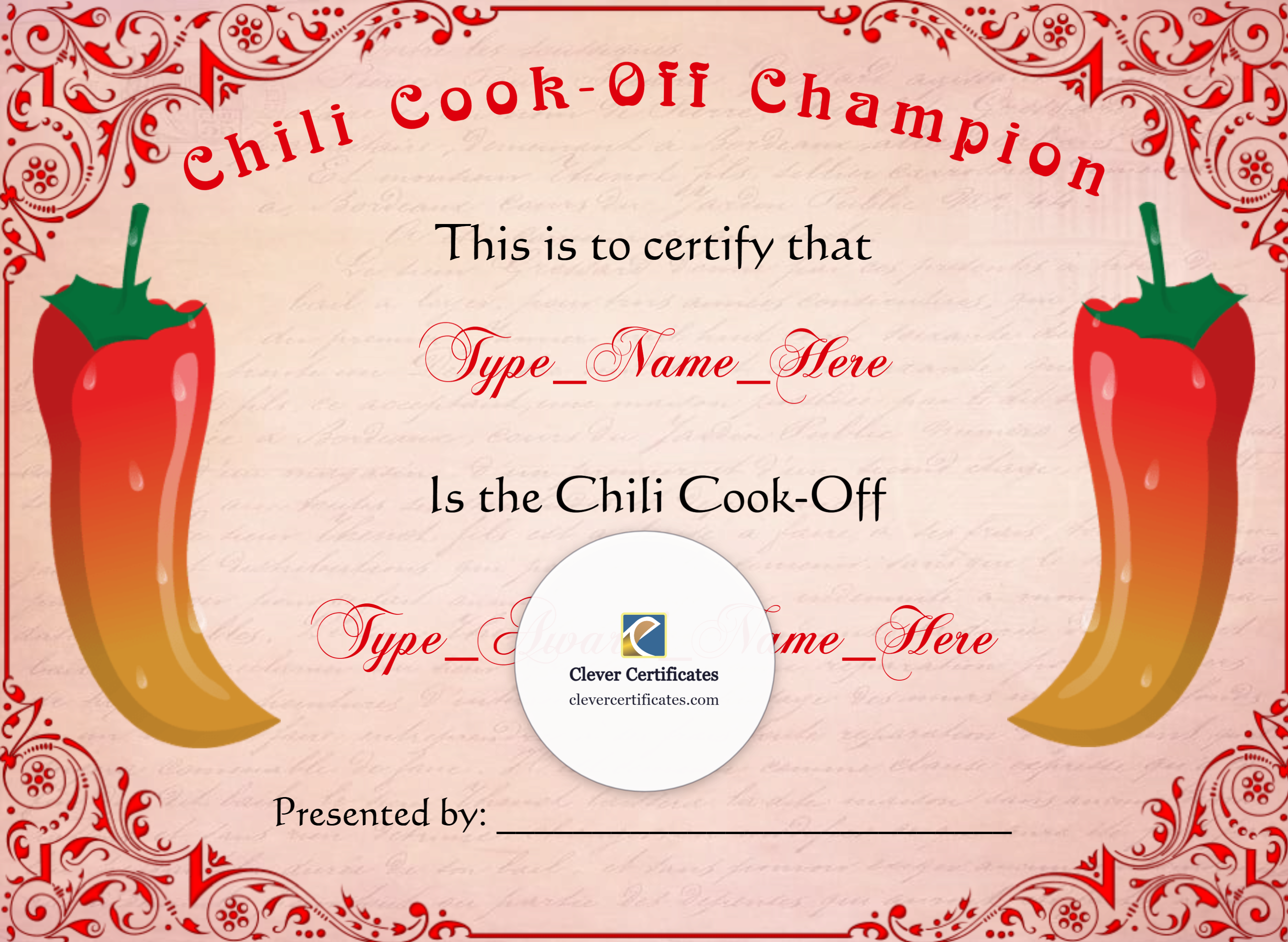 Certificate preview