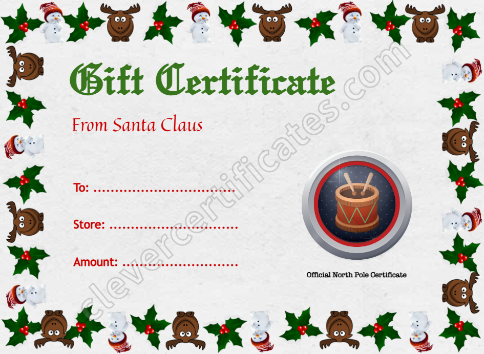 Certificate preview