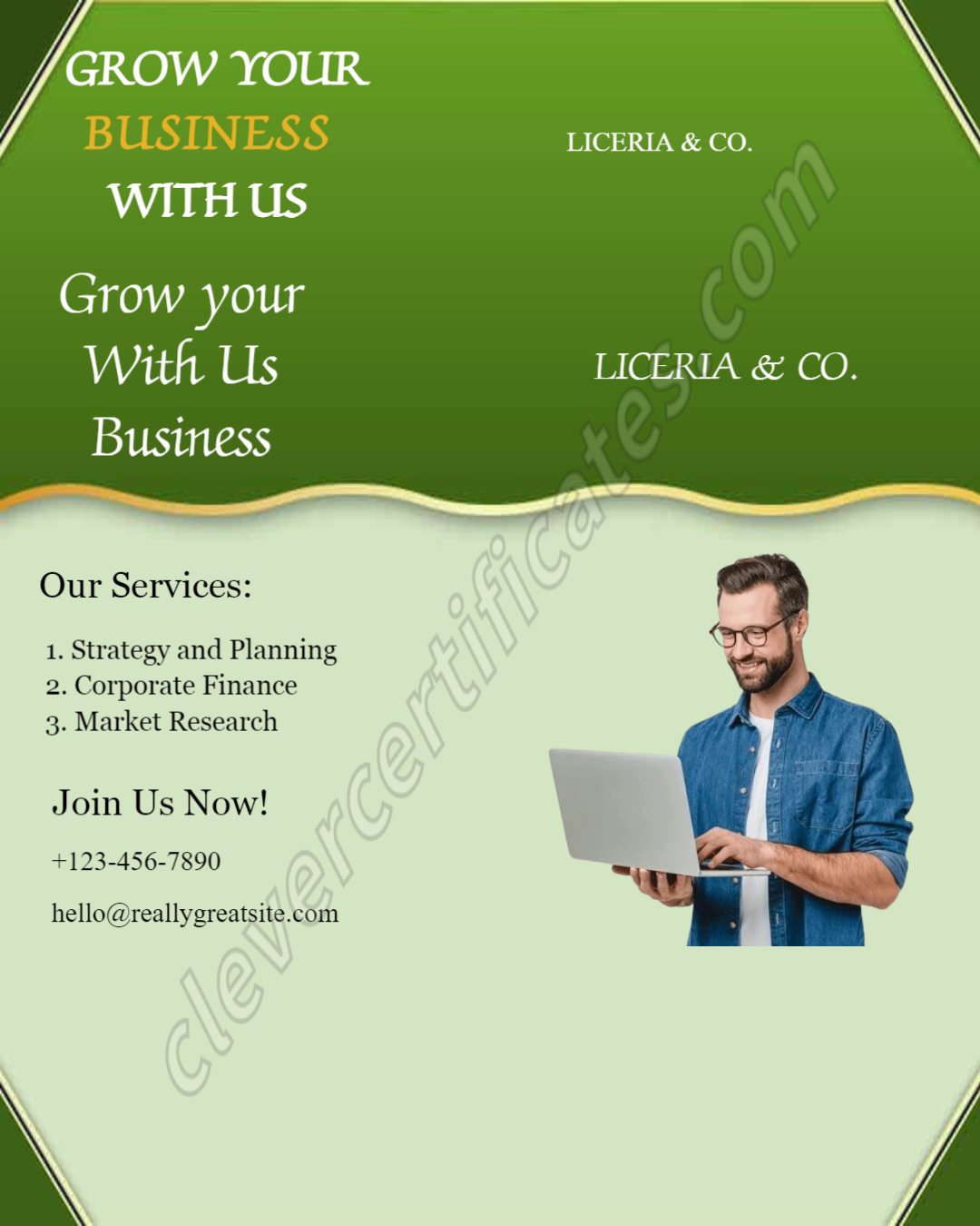 Certificate preview