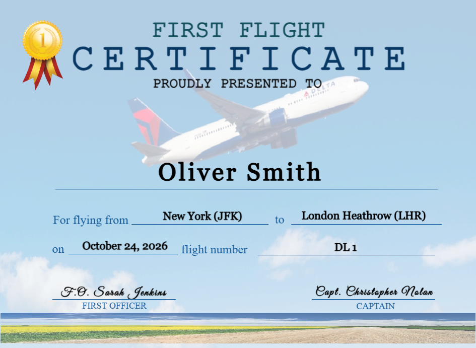 Certificate preview