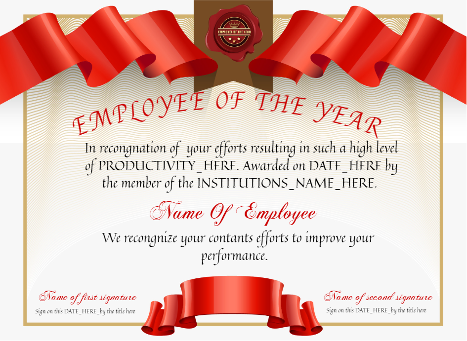 Certificate preview