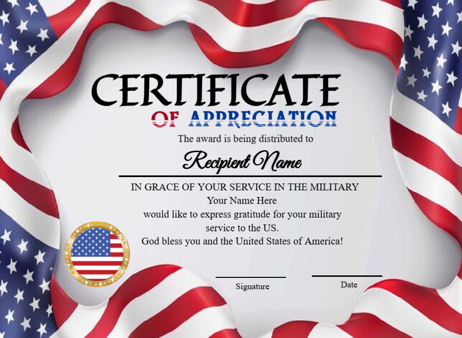 Certificate preview