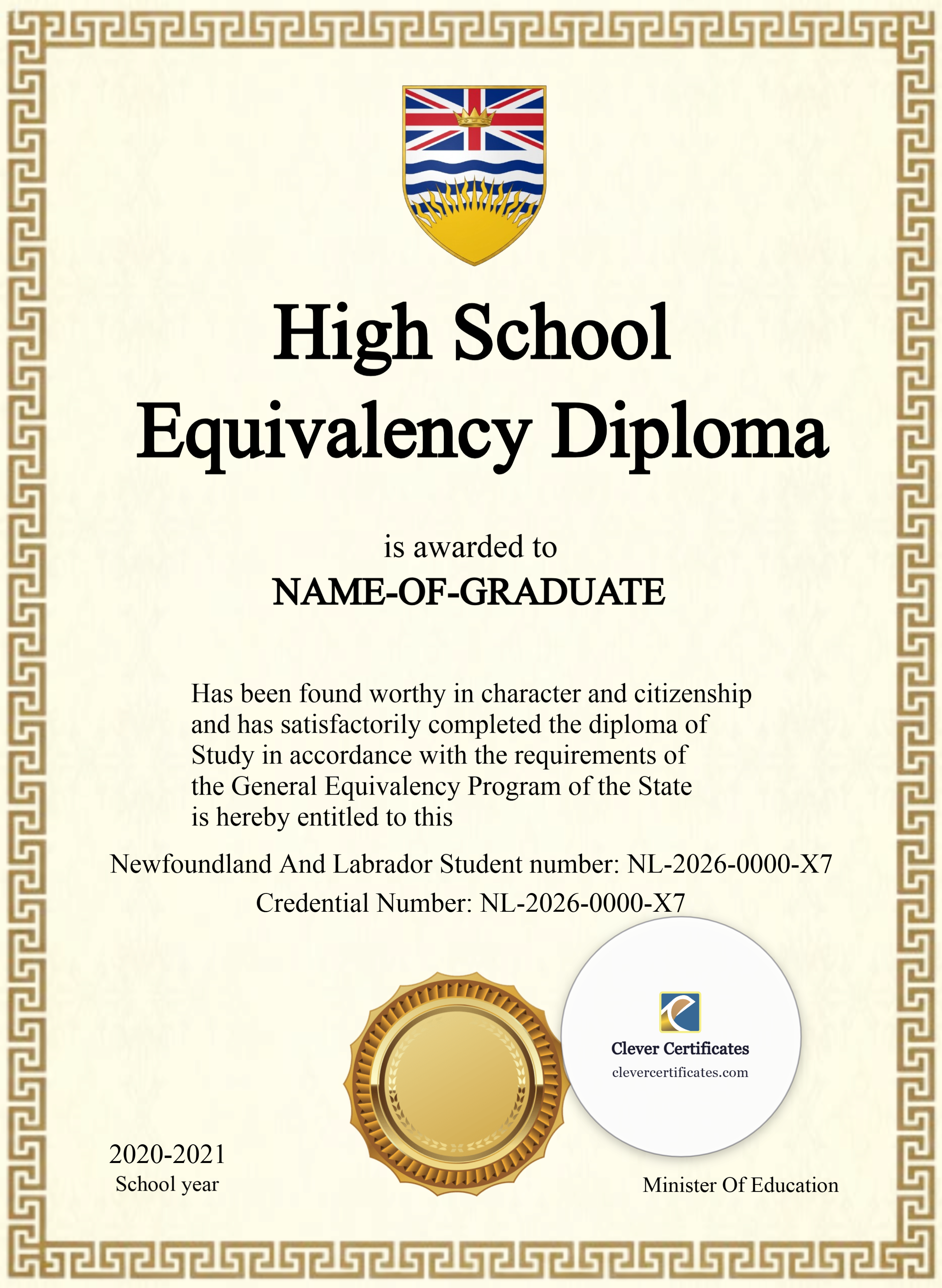 Certificate preview