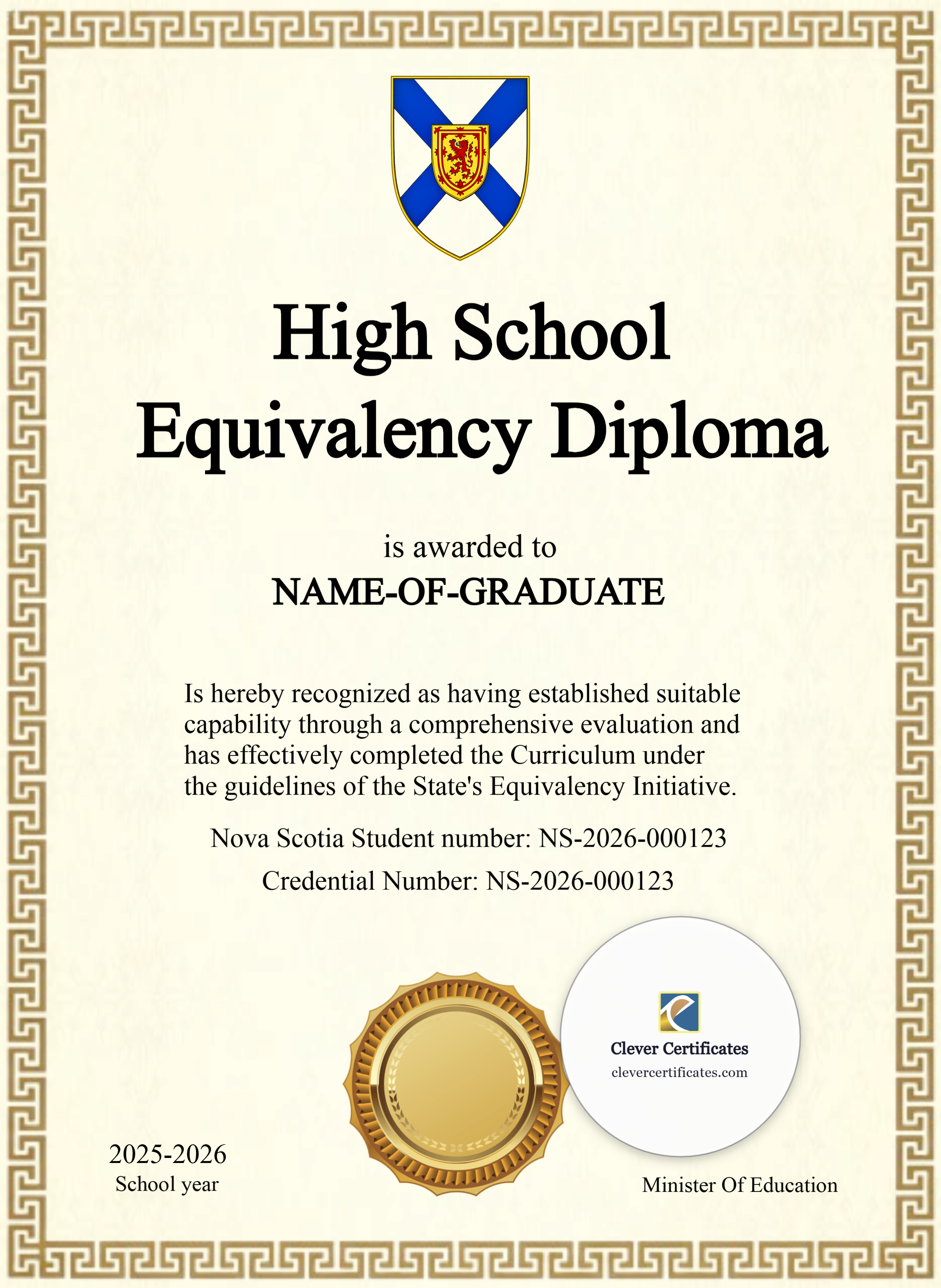 Certificate preview