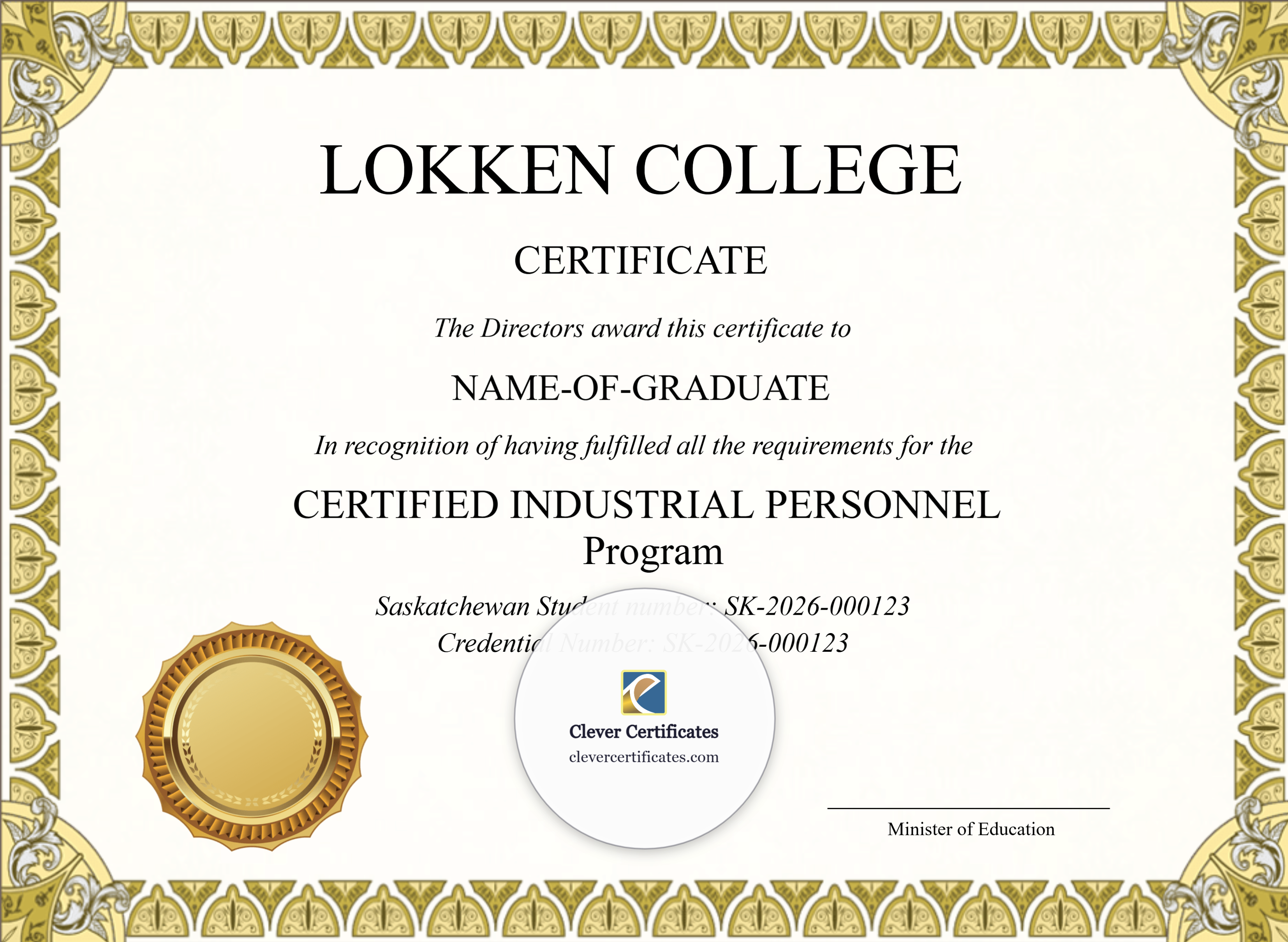 Certificate preview