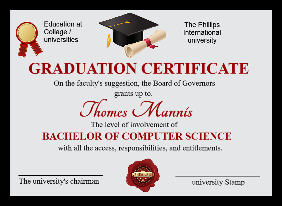 Editable Simple Graduation Certificate