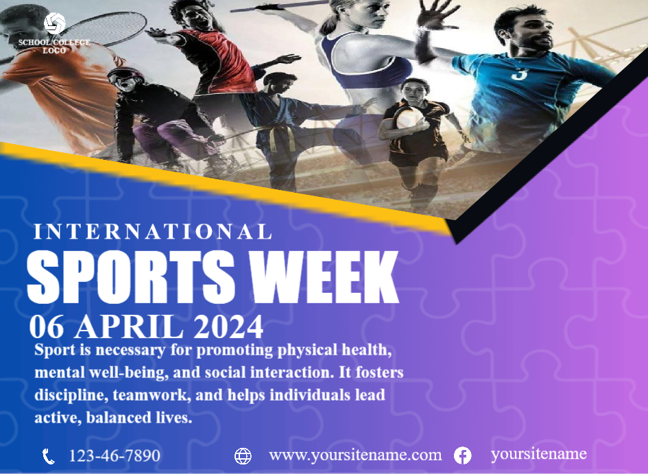 Editable Sports Week Instagram Post