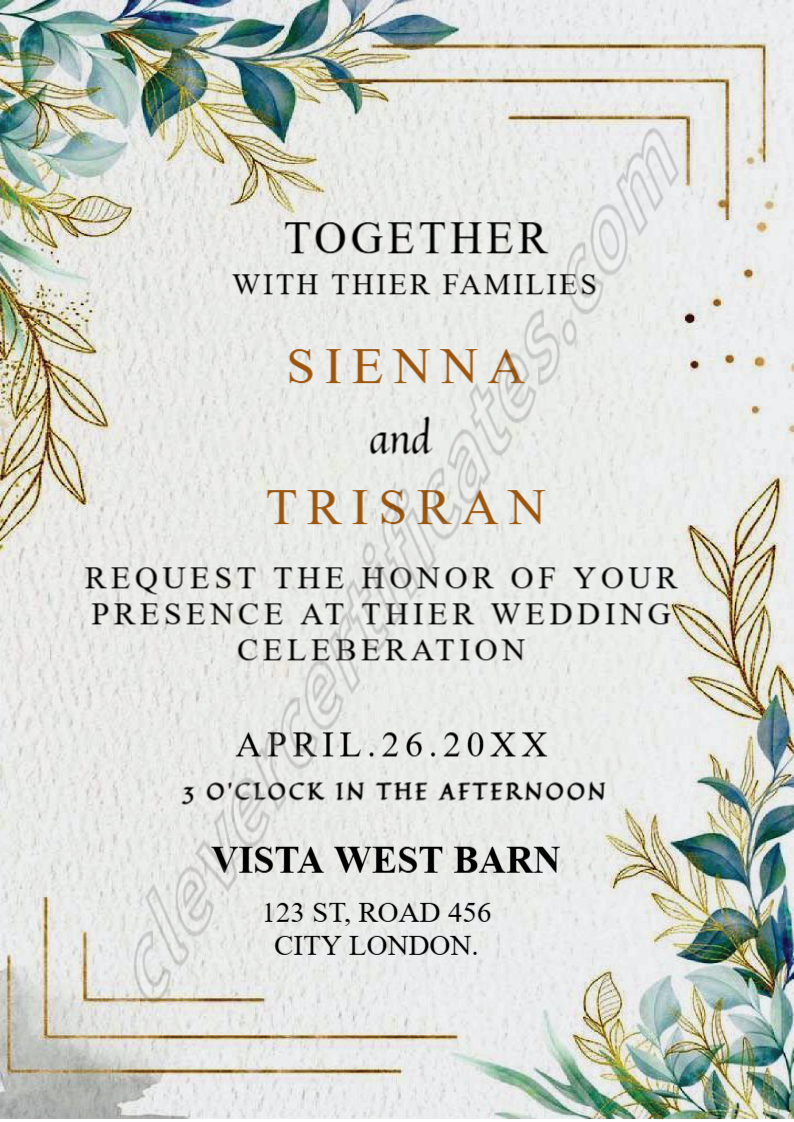 EDITABLE WEDDING DESIGNS