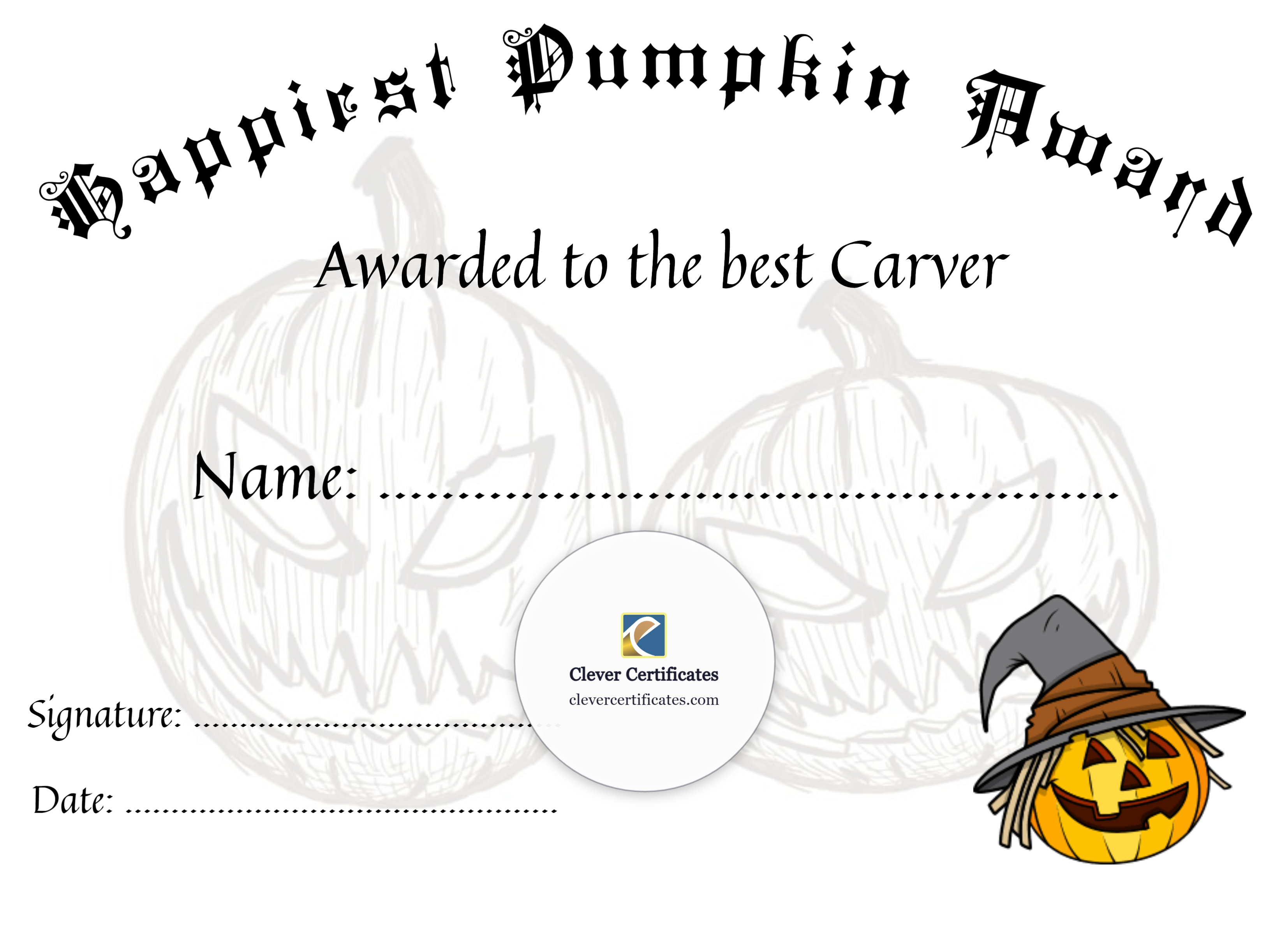 Certificate preview