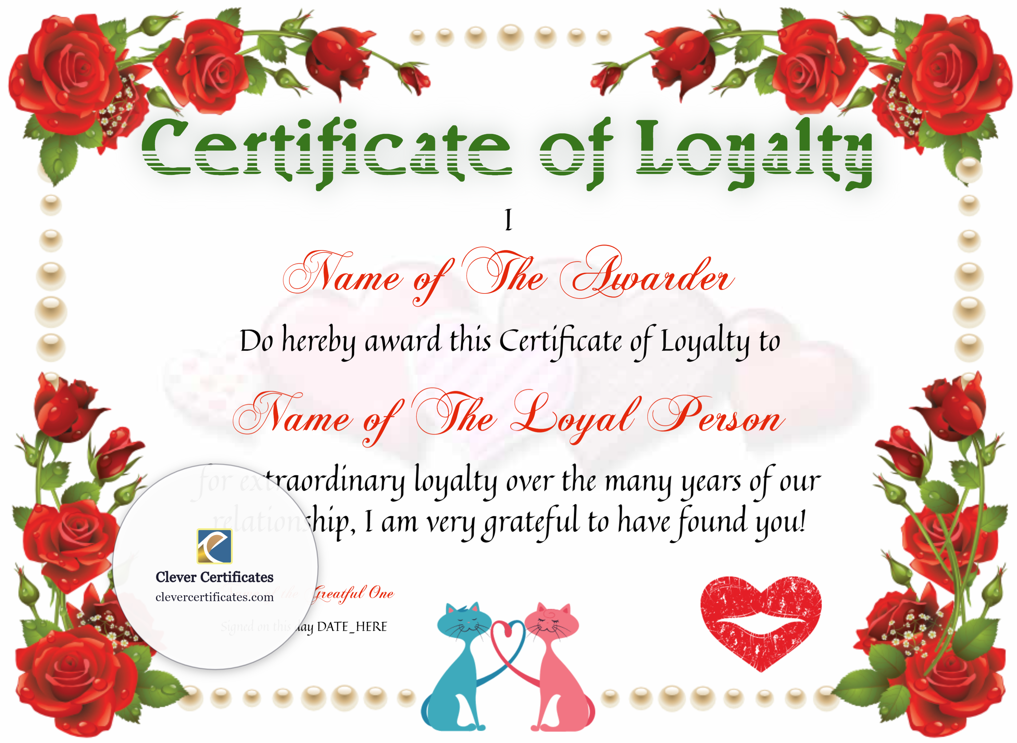 Certificate preview