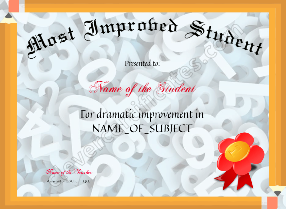 Most Improved Student Award