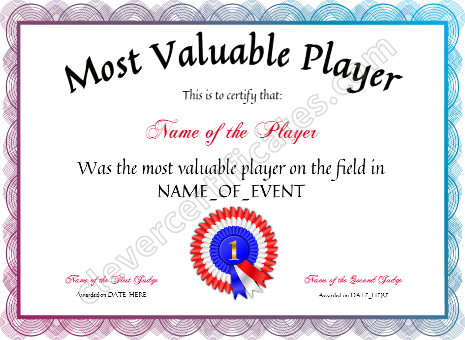 Most Valuable Player Award