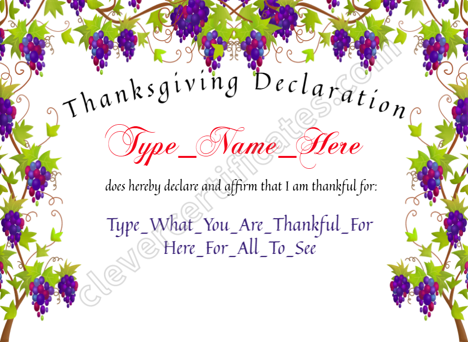Certificate preview