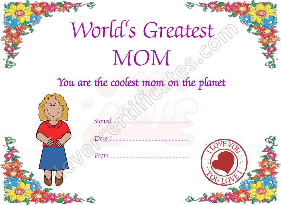 Certificate preview
