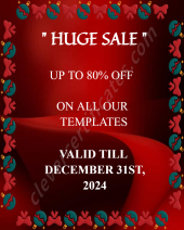 80 Percent Sale On All Templates 