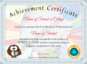Achievement Certificate