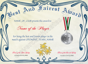 Best And Fairest Award