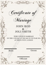 Downloadable Marriage Certificate