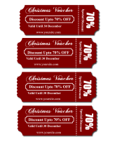 Editable Cristmas Voucher