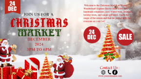 Editable Happy Christmas Marketing Brochure 