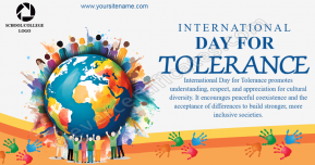 Editable International Day For Tolerance Facebook Post