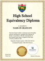 Manitoba High School Equivalency Diploma – Portrait