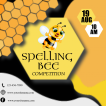 Editable Spelling Instagram Post