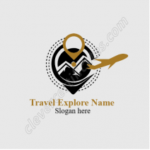 Editable Travel  Logo