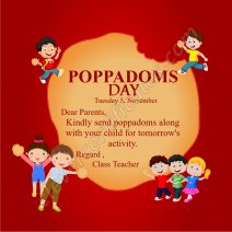 Editble Poppadoms Day Instagram Post