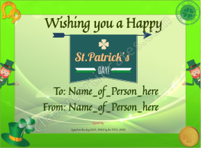 Happy St Patricks Day