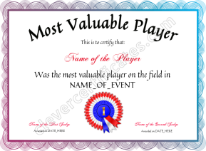 Football Champion Pack – MVP, Defensive, Participation & Placement Awards