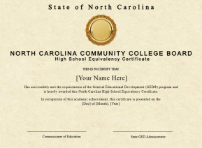North Carolina High School Equivalency Certificate