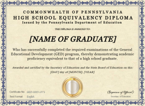 Pennsylvania High School Equivalency Certificate